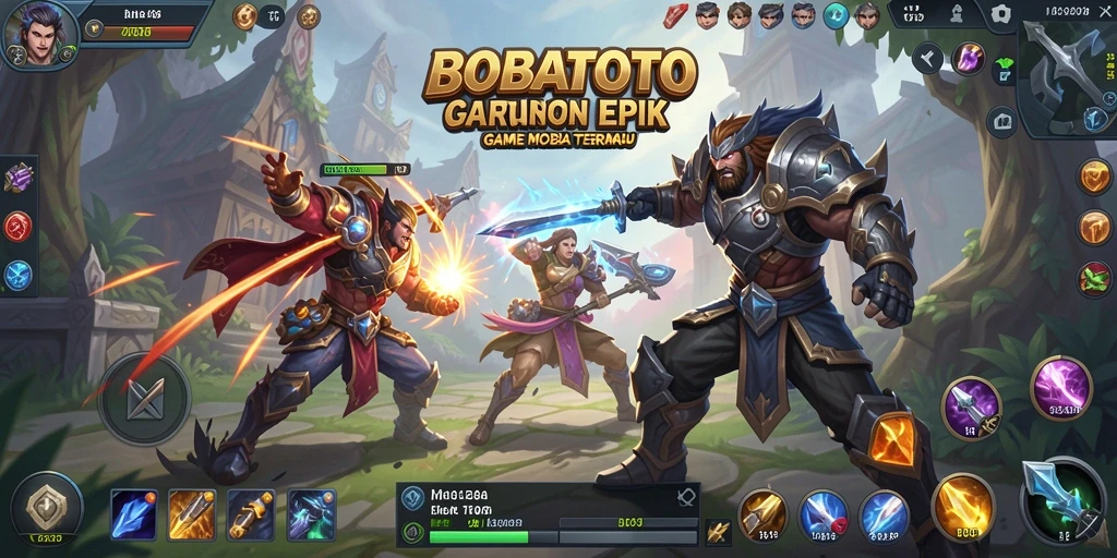 Tampilan menarik dari gameplay seru BOBATOTO saat pertempuran berlangsung.