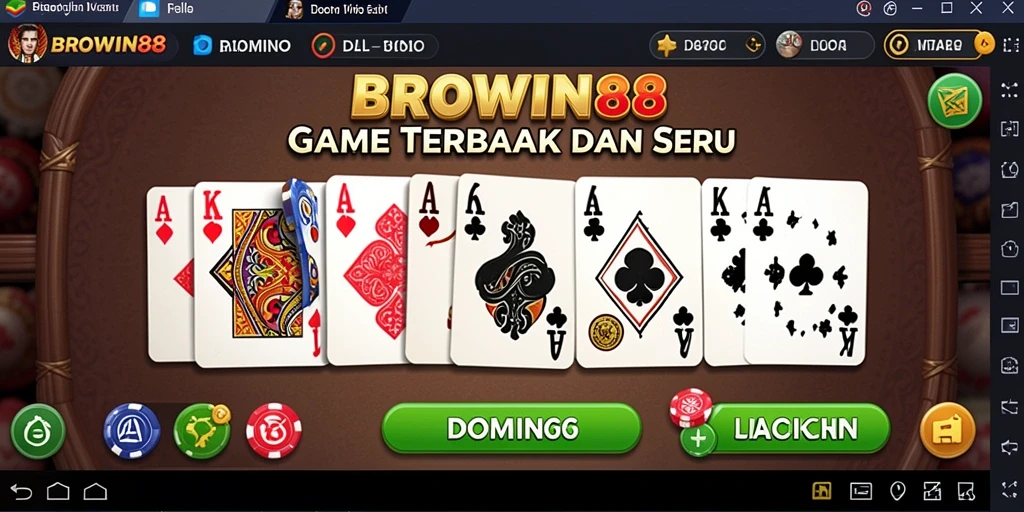 Gameplay Domino yang seru dan mendebarkan di BROWIN88.