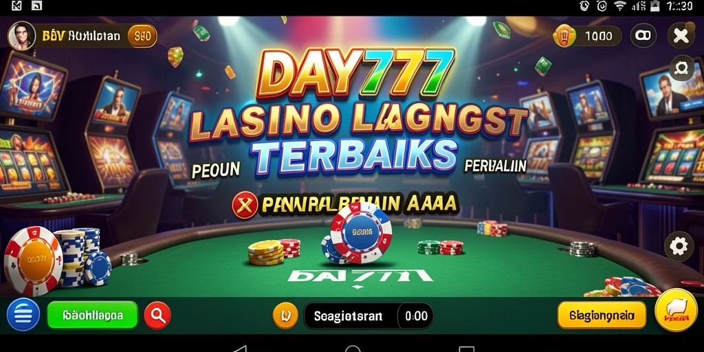 Screenshot menunjukkan dealer profesional memandu permainan kasino langsung.