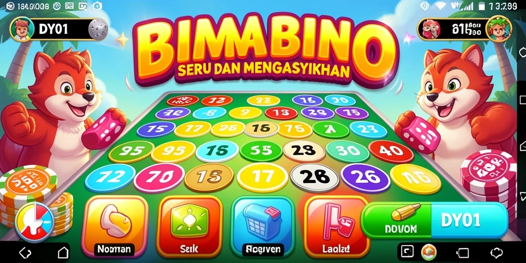 Tampilan gameplay seru dari DY01 yang menunjukkan aksi Bingo yang mendebarkan.