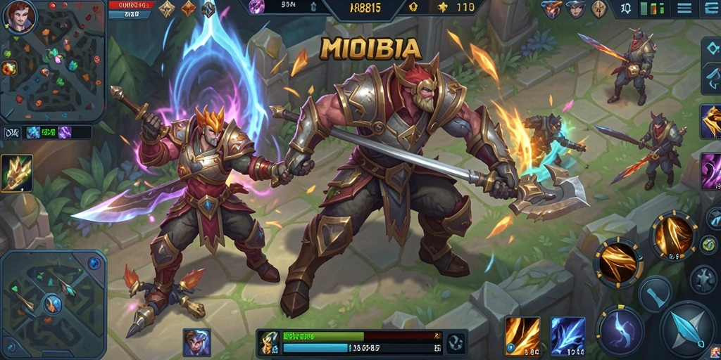 Tampilan gameplay seru dari HOKI8815 dengan aksi MOBA yang mendebarkan.