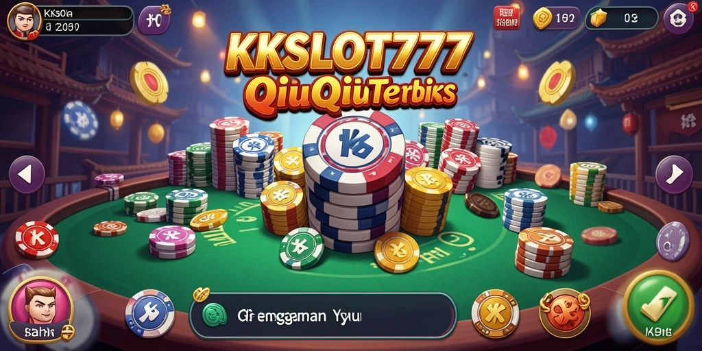Tampilan gameplay seru KKSLOT777 dalam permainan QiuQiu.