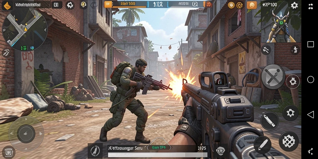 Gameplay seru dengan aksi tembak menembak yang intens.