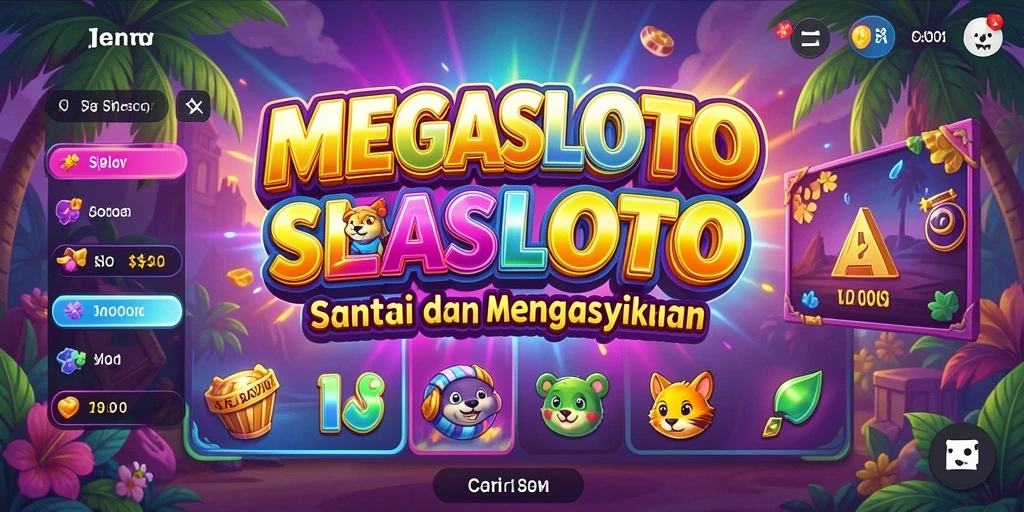 Tampilan gameplay <strong>MEGASLOTO</strong> yang dinamis dan menarik.