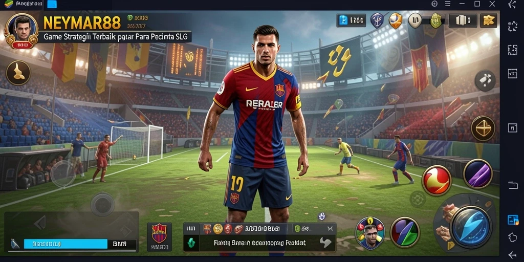 Tampilan gameplay mendebarkan dengan banyak strategi dalam NEYMAR88.