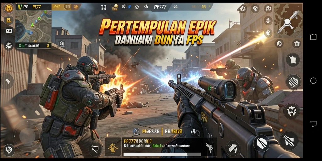 Tampilan gameplay PF777 dengan aksi intens dan grafis memukau.