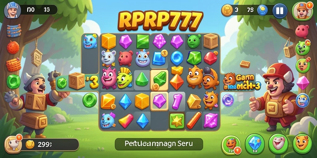 Tangkapan layar menunjukkan gameplay seru dari RPRP777.