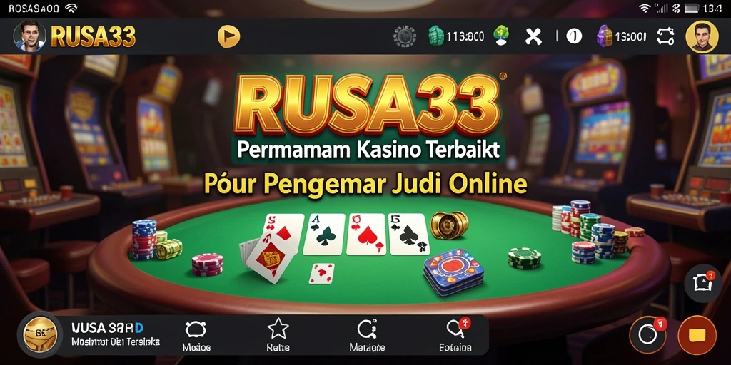 Screenshot RUSA33 menampilkan gameplay Kasino yang seru dan interaktif.