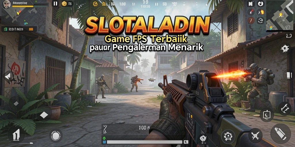 Tampilan gameplay seru dari SLOTALADIN dalam mode FPS.