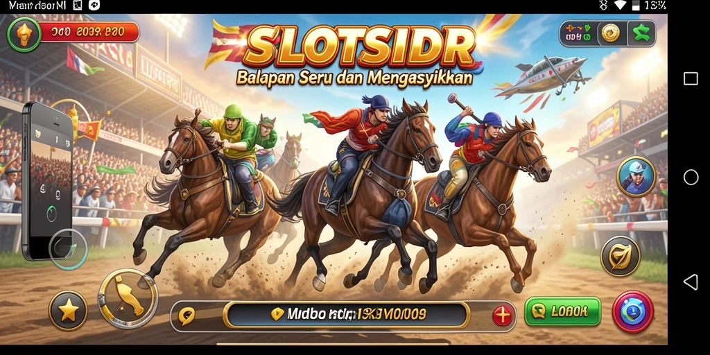 Tampilan gameplay balapan seru di SLOTSIDR dengan grafik menawan.